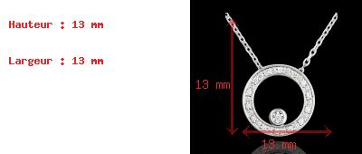 compra on-line Collana Cerchio d'eleganza - Oro Bianco